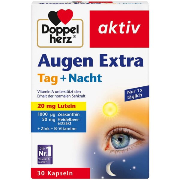 Doppelherz 多寶雙心 Augen Extra Tag+Nacht Kapseln 日夜加强版葉黃素 30粒